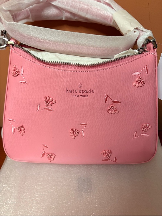 kate spade Handbags - kate spade Pink Embossed Cherry Shoulder Bag